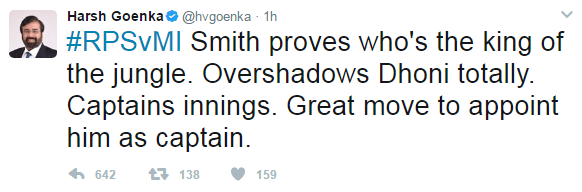 Harsh Goenka Ms Dhoni deleted tweet Tweet