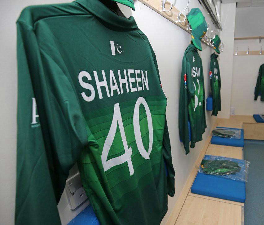 Back of Pakistan WC Kit 2019
