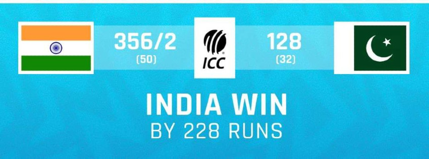 India vs Pakistan Super 4 scorecard