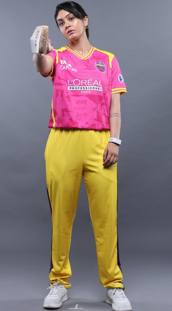  NEW UP Warriorz Women WPL Pink Shirt 2026