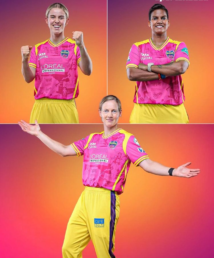  New UP Warriorz Women WPL Pink Uniform 2026